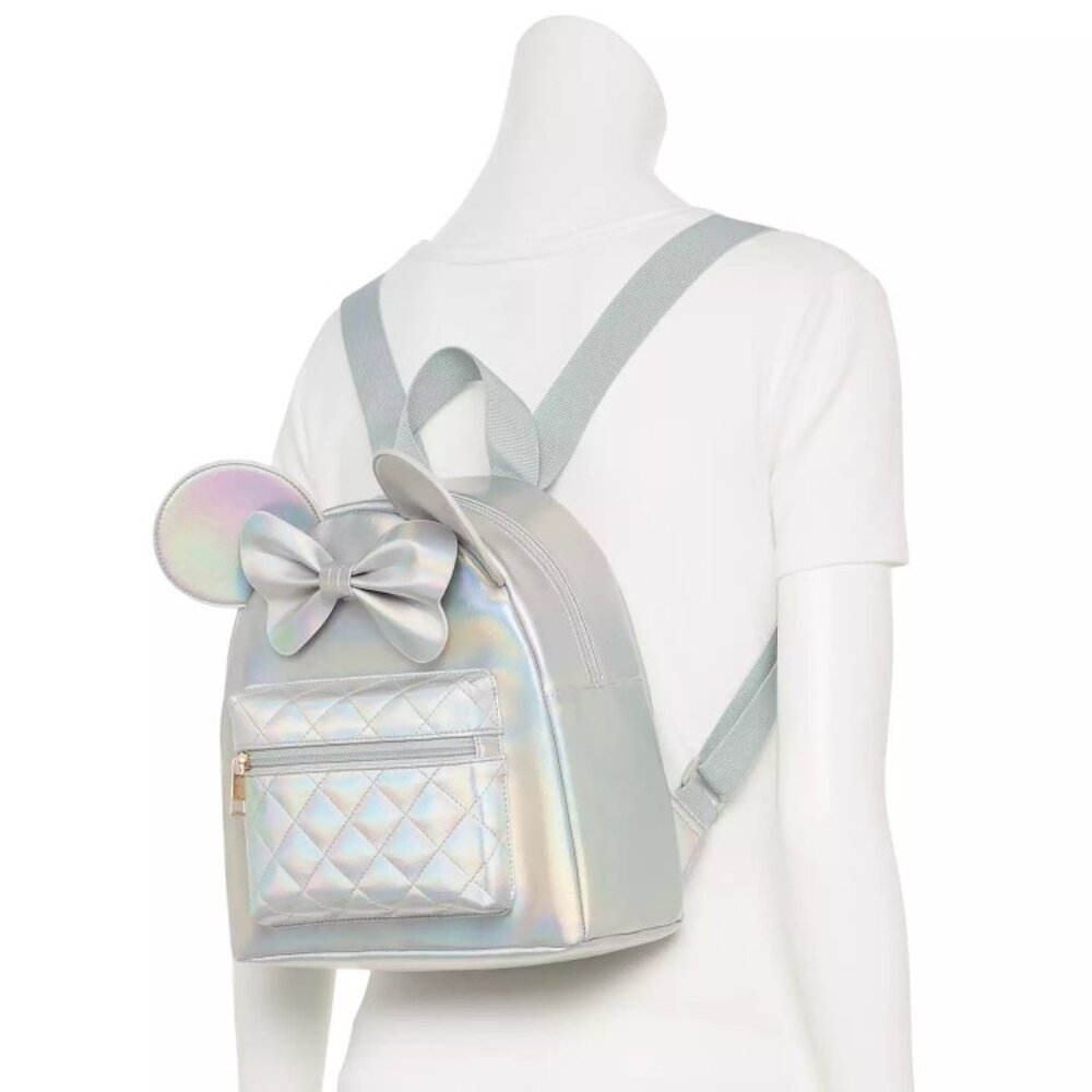 NWT! Disney 100 Limited Edition Minnie Mouse Pearl Iridescent Mini Backp… - Picture 3 of 5